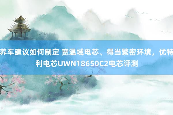 养车建议如何制定 宽温域电芯、得当繁密环境，优特利电芯UWN18650C2电芯评测