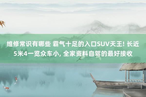 维修常识有哪些 霸气十足的入口SUV天王! 长近5米4一览众车小, 全家资料自驾的最好接收